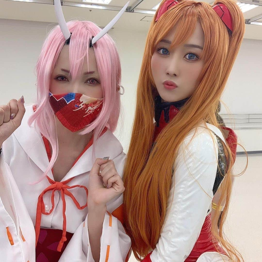 大槻ひびきさんのインスタグラム写真 - (大槻ひびきInstagram)「コスホリック30 会いに来てくれた皆さん アオハルさん ありがとうございました🌸  今回のコスプレは はたのは転スラ 私はエヴァのアスカ😊 会場で可愛い女の子達にも会えました🌸  また参加したいな😊 皆さん1日お疲れ様でした🥰」8月9日 16時04分 - yanhibi0221