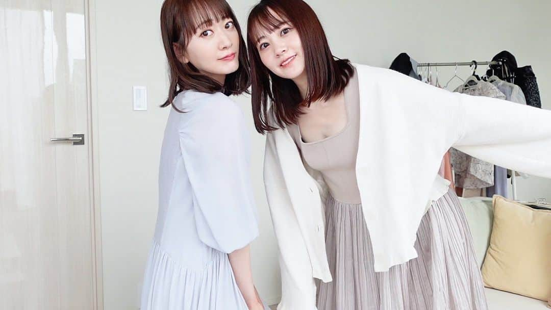 浜田翔子さんのインスタグラム写真 - (浜田翔子Instagram)「sister👭　@kou0929  YouTube LookBook♡ 振替休日🌪 #ウサギオンライン #SNIDEL #frayid #snidelhome #emmi」8月9日 18時55分 - shoko_hamada