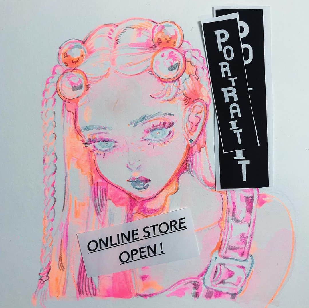 eimiさんのインスタグラム写真 - (eimiInstagram)「🌈企画展「PORTRAIT」 ONLINE STORE OPEN🌈  https://keshikidotjp.official.ec/ またはkeshik.jp（@keshik.jp ）プロフィールのURLから  企画展に出品した作品とグッズの一部を会期中の期間限定で取り扱っていただいています。よろしければご覧ください✨  ※現在掲載されていないグッズは店頭在庫を確認後に追加してくださるとのことです🙇‍♂️アクセスしてくださった方、すみません…！  【info】  keshik.jp様の企画展に参加いたします🏝 Eimiは在廊はなく作品のみの参加です。 期間中はケント・マエダヴィッチさん&星野ちいこさんによる似顔絵イベントが開催されます✍️  お近くにいらっしゃった際はぜひぜひご覧いただけたら嬉しいです！よろしくお願いいたします〜！  「PORTRAIT」  【日時】 2021年8月6日(金)~ 20日(金)   【会場】 藤井大丸4F特設スペース 〒600-8031 京都市下京区寺町通四条下ル貞安前之町605番地 阪急「京都河原町駅」下車 徒歩約2分 京阪本線「祇園四条駅」下車 徒歩約7分 京都市営地下鉄「四条駅」下車 徒歩約10分  【営業時間】 10:30-19:00 ※変更の可能性あり  【参加作家】 ケント・マエダヴィッチ(@kent_maedavic )/ 星野ちいこ(@ch11k0 )/ Azami Eimi (@mqv_eimi )  【企画 】 keshik.jp (@keshik.jp )  🌈似顔絵イベント🌈 【日時】 2021年8月7日(土)〜9日(月) 13:00~18:00 値段　一人3000円~ 【参加作家】 ケント・マエダヴィッチ / 星野ちいこ 【参加方法】 ・ご予約 keshiki.j@gmail.com までご連絡くださいませ。※参加日時、希望作家など明記の上よろしくお願い致します。空き時間では先着順で対応可能です。  #kyoto #illustration  #portrait #exhibition #art #painting #tokyo #japan #水彩イラスト#水彩插畫#イラストレーション#eimi#AzamiEimi#drawing#girlsillustration#artwork#neonpink」8月10日 19時43分 - mqv_eimi