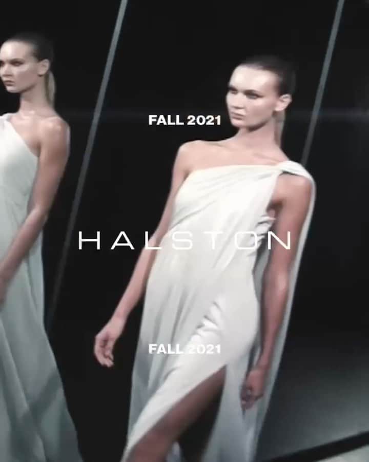 ホルストンのインスタグラム：「Introducing Halston Fall 2021 by @robertrodriguezofficial  #halston」