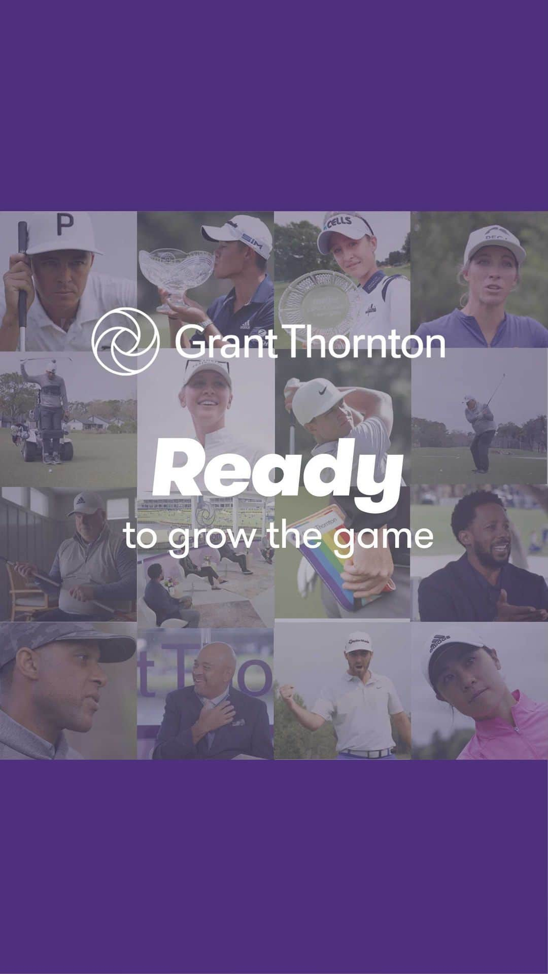 マシュー・ウルフのインスタグラム：「We all have different swings. We all have different backgrounds. But we all love the same game. A game for everyone. Excited to keep driving golf forward with the @grantthorntonusa team. Check them out and be on the lookout for more soon」