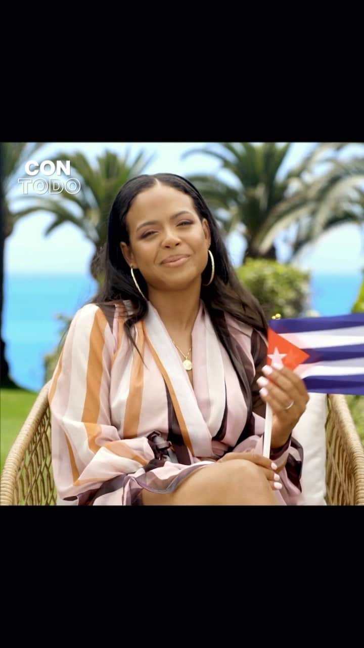 クリスティーナ・ミリアンのインスタグラム：「I love my people! Here are a few of my favorite things about being Cuban! Where you from? Rep your flag in the comments ❤️‍🔥 @contodonetflix  Watch #ResortToLove on @netflix」