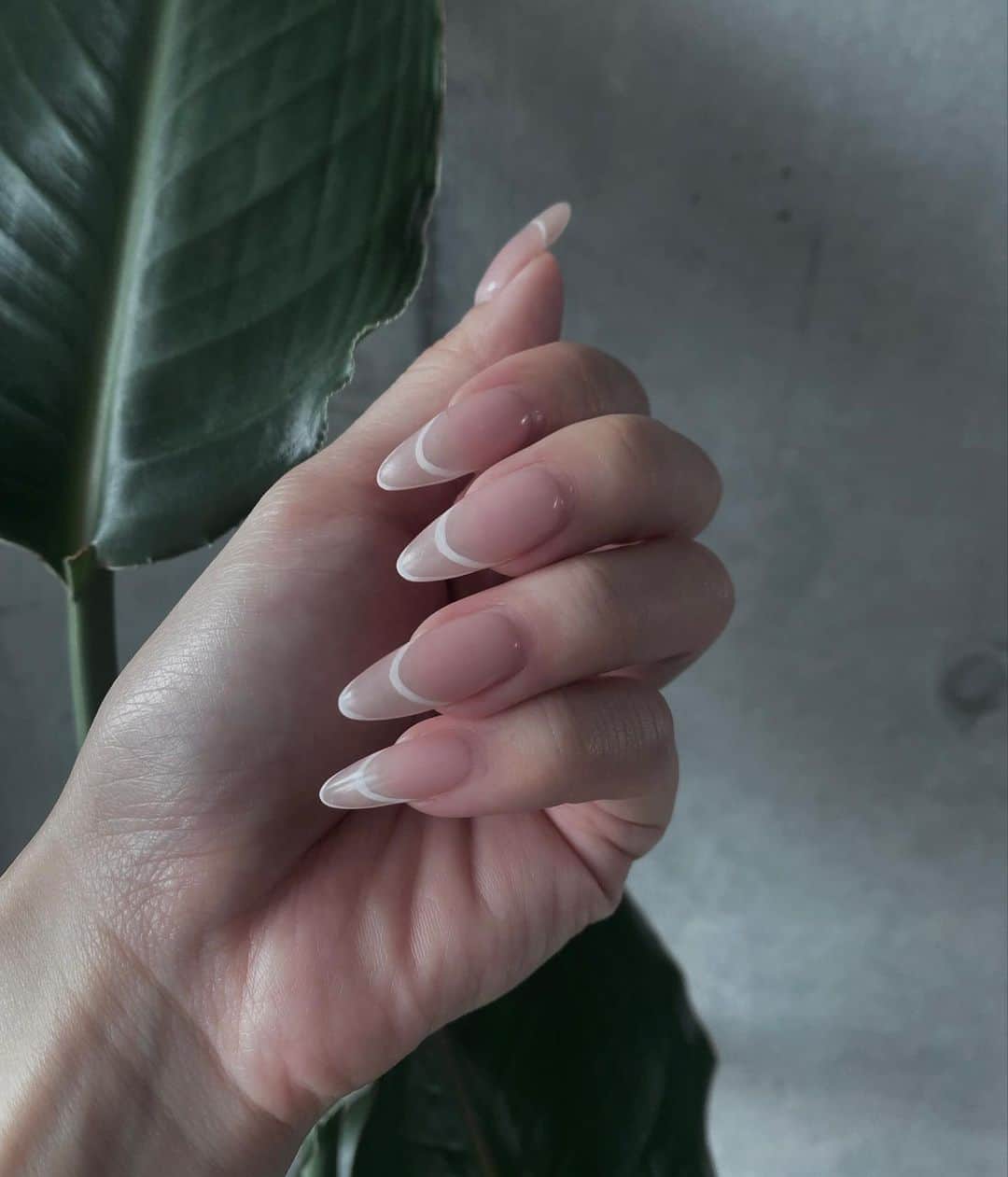 小原優花のインスタグラム：「今のネイル💅🤍🤍  ハンドはシンプルなフレンチ！🥰 先端シャープめにして爪の形がキレイに見えるようにしてもらいました🥺💭  フットは最近好きなグリーン🌿  細かい光沢が可愛いミルキーなグリーンのマグネットに、ホワイトのラインを入れて、1本シルバーラメ合わせてもらいました💓☺️  ellenail渋谷店さん🦋 《 @ellenail_shibuya 》 ありがとうございました🙇‍♀️💗💗  ellenailさんはホットペッパーbautyからのご予約がお得です🧚🏻‍♀️💕✨  ▼新宿店 《 @ellenail_shinjuku 》  #nail #ネイル #ellenail #フレンチネイル #フットネイル」