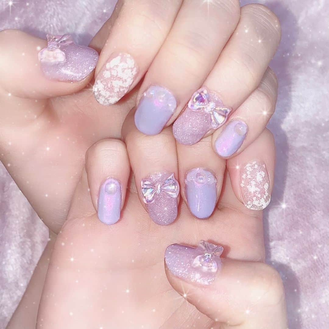 田北香世子さんのインスタグラム写真 - (田北香世子Instagram)「💅🤍💟🛁 #かよよんネイル  #newnails #セルフジェルネイル #セルフネイル #パープルネイル」8月11日 22時54分 - kayoko_takita