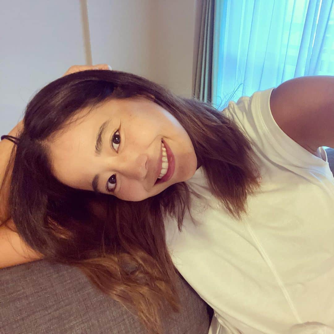 のインスタグラム：「💇‍♀️ これでも部類はロングみたいだけど ドライヤーがとても楽になった〜✨」