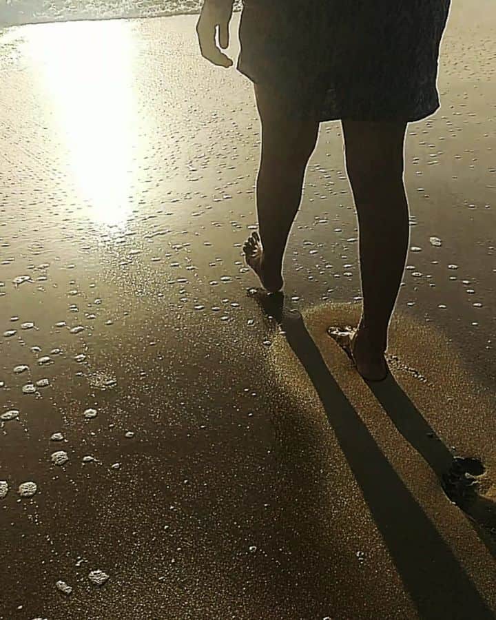 のインスタグラム：「Beach Peace   #mahabalipuram #mahas #beach #sand #travel」