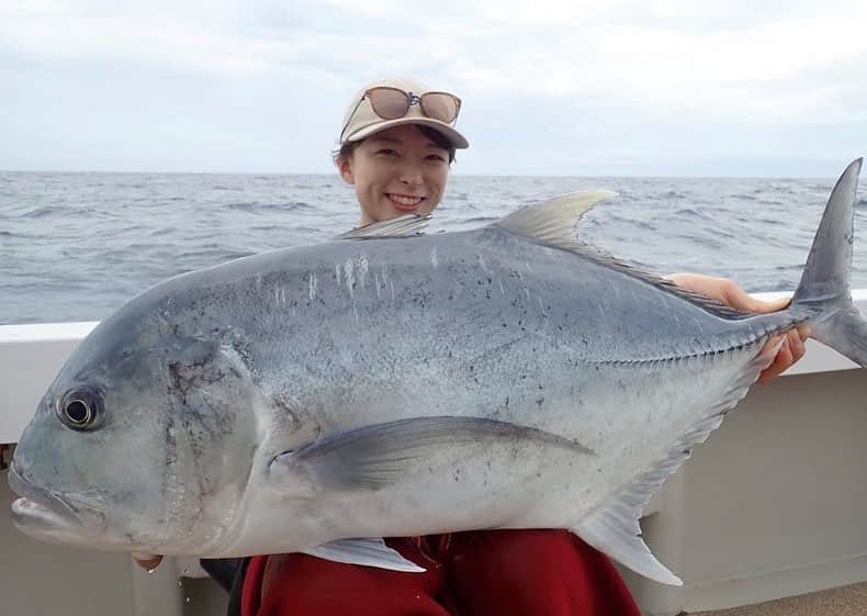 高本采実さんのインスタグラム写真 - (高本采実Instagram)「🎣 先日、  #japangtfishingqueencontest   @jpn.gt.queen.contest.official  に参加しにGT釣行へ行ってきました🐟  釣行中、海の状況にも恵まれ トータル４キャッチすることができ 1釣行での匹数は自己ベストキャッチ🐟‼️  ウエイト勝負なので 結果は４位（24kg）と、 入賞には及びませんでしたが 来年こそは１位目指してまた頑張っていきます❤️‍🔥  ⛴ @big_dipper_fukuikenzaburo   福井船長、同船者の皆様 ありがとうございました🙇🏻‍♀️✨  ファイト動画など、タックル詳細併せて  @turiguno_bunbun のYouTubeにアップされてますので 是非チェックしてみてください🌟 （IGTVにも少し載せてます☺︎）  【ＧＴサイズ】 1日目：10kg 2日目：7kg 3日目：20kg、24kg  【タックル】 ロッド：OCEA PLUGGER FULL TROTTLE 82MH リール：SW8000HG PE5号： ・VARIVAS アバニ キャスティングPE スーパーマックスパワー ・VARIVAS アバニ ジギング10×10 マックスパワー リーダー：Ocean Record SHOCK LEADER 90lb ザイロン：ケプラーノット20号 ルアー： 別注平政190Fキョウリンオレンジ 別注平政190Fキョウリンカタクチ フック：Cultiva BLUE Plugger 9/0（カエシをプライヤーで潰してバーブレスに） プライヤー：OWNER GP2-60 GP2 ゲームプライヤー2 60 . . . . . #GT #ロウニンアジ #ジャイアントトレバリー #gianttrevally  #gtfishing  #キャスティング #casting #キャスト #大物 #大物釣り #釣り動画 #ビッグディッパー #bigdipper #トカラ列島 #奄美大島 #魚好き #釣り #釣果 #tsurihackフォト  #釣り好き #釣りガール #大物ハンター #ブンブンイメージガール #アングラー #fishinggirl #钓鱼 #高本采実 #あやみん #ayamistagram」8月13日 11時56分 - ayami__summer