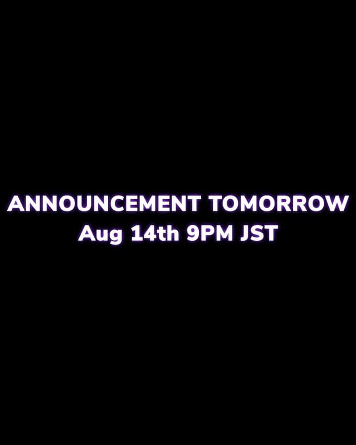 NOA（ノア）のインスタグラム：「ANNOUNCEMENT TOMORROW Aug 14th 9PM JST  9:15PM JST Instagram LIVE 9:30PM JST  TikTok LIVE  NOA: 一つ聞きたいんだけど、、 WOONG: なに？ NOA: 今回、曲作ったんだけどfeat.してくれる？ WOONG: もちろん！ NOA: 本当に？！めっちゃ楽しみ…😝 じゃあ曲送るね！  NOA: Hey can I ask you something?… WOONG: Yeap NOA: Would you collab with me for the next single? WOONG: Let’s do it! NOA: For real?! I’m so exciting…😝 I will send you the song!」