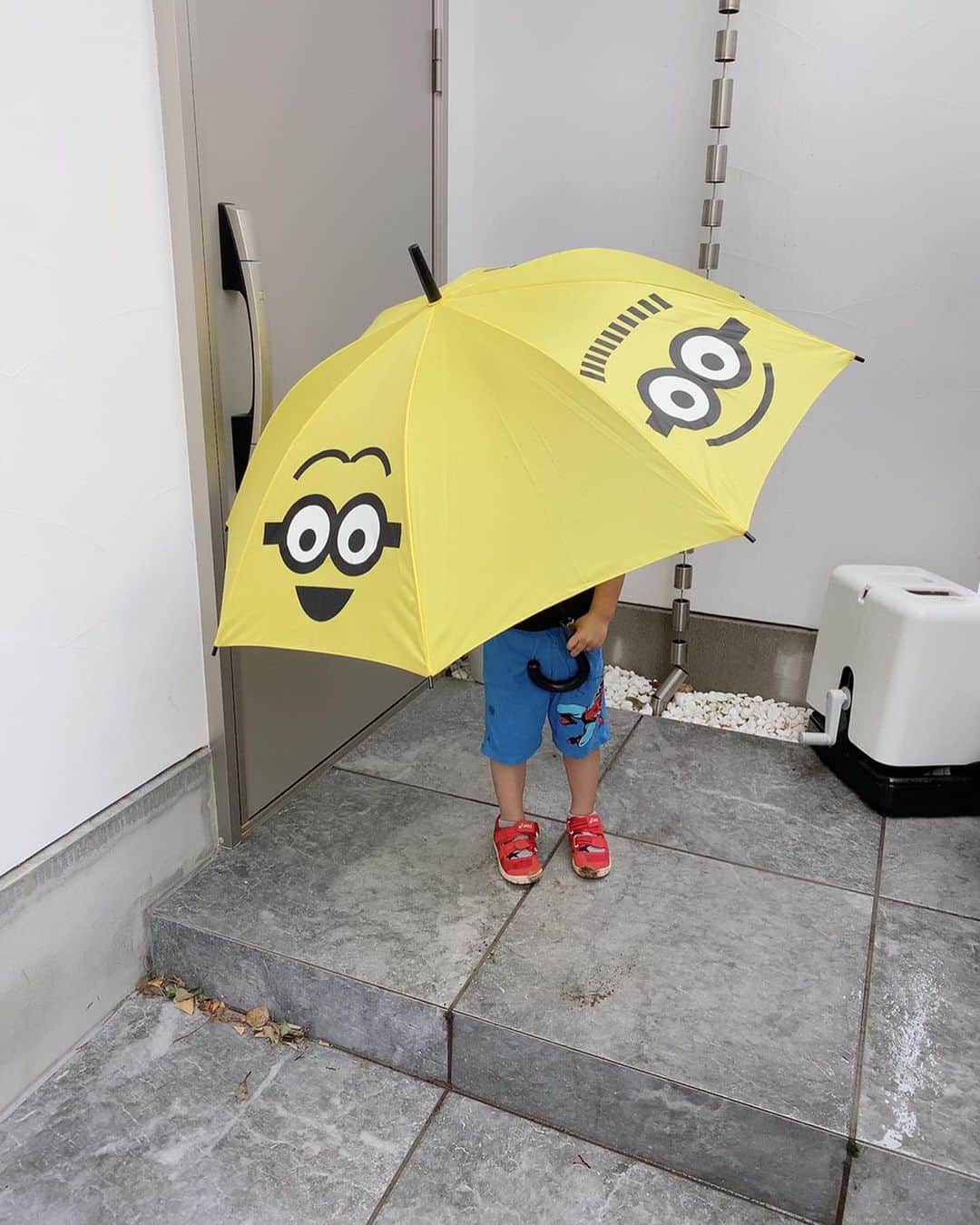 川崎希さんのインスタグラム写真 - (川崎希Instagram)「rain rain go away☂️💓💓💓  USJで5年前買ったミニオン傘を おちびーぬが使ってたよ  まだ生まれる前に買ったやつだけど何年か経っておちびーぬが使ってて なんか素敵🥰🥰🥰  雨の日はあまり外行かないから傘持ってるの新鮮💓💓💓  #rainyday  #ミニオン」8月13日 13時28分 - kawasakinozomi