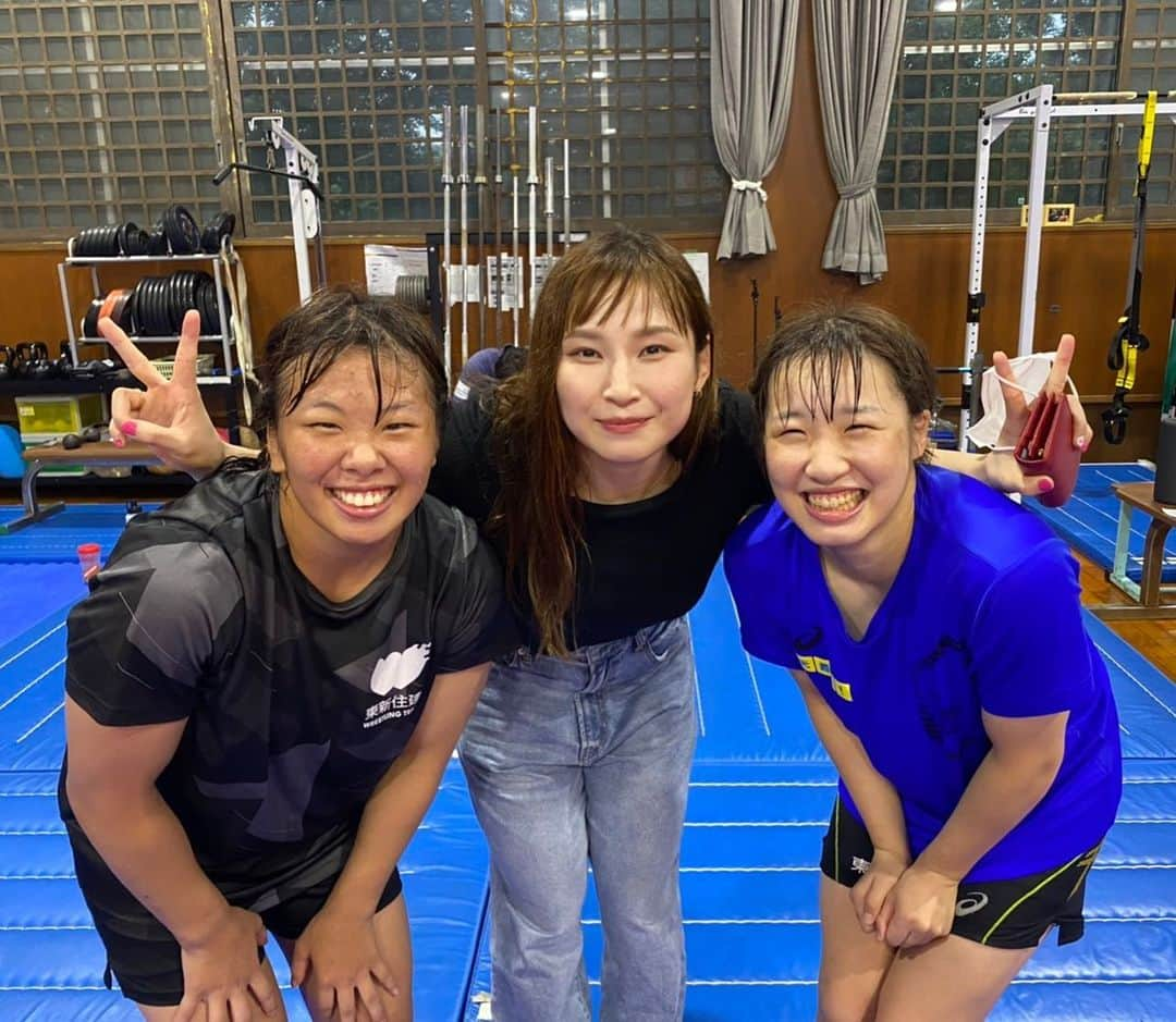 土性沙羅さんのインスタグラム写真 - (土性沙羅Instagram)「試合後はじめて道場へ🤼‍♀️  かわいいかわいい後輩達がぴょんぴょん跳ねながら おかえりなさい～！って 寄ってきてくれて嬉しかった😭❤」8月14日 0時01分 - sara.dosho