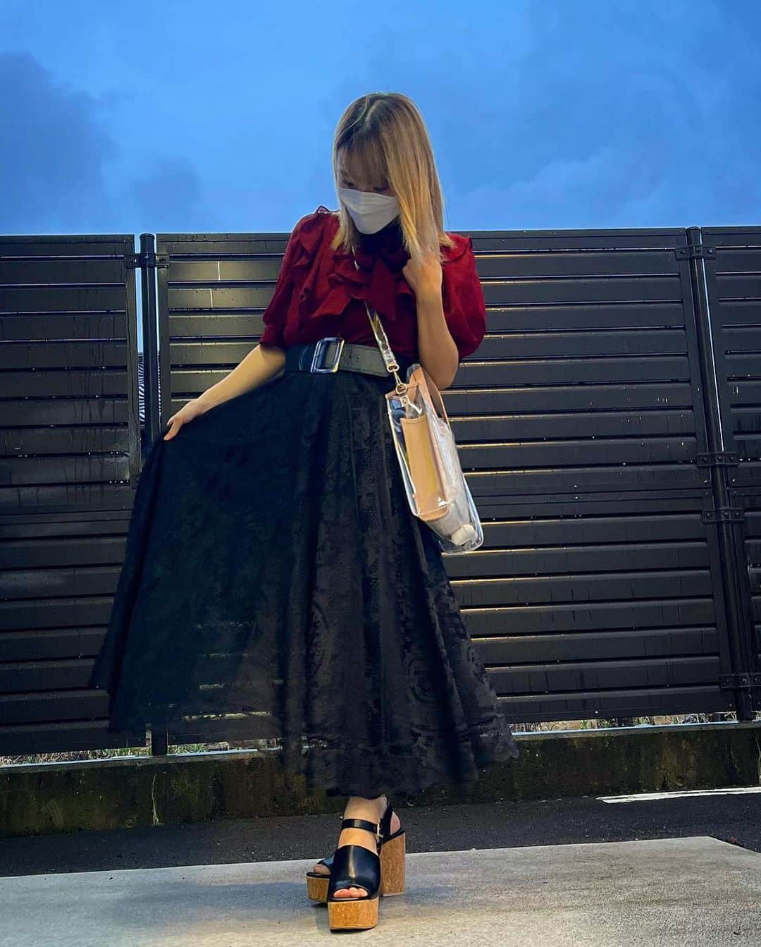 ゆりのインスタグラム：「tops→REDYAZEL skirt→OSADA shoes→REDYAZEL  #静岡 #アイドル #ロザリオクロス #私服 #REDYAZEL #OSADA」