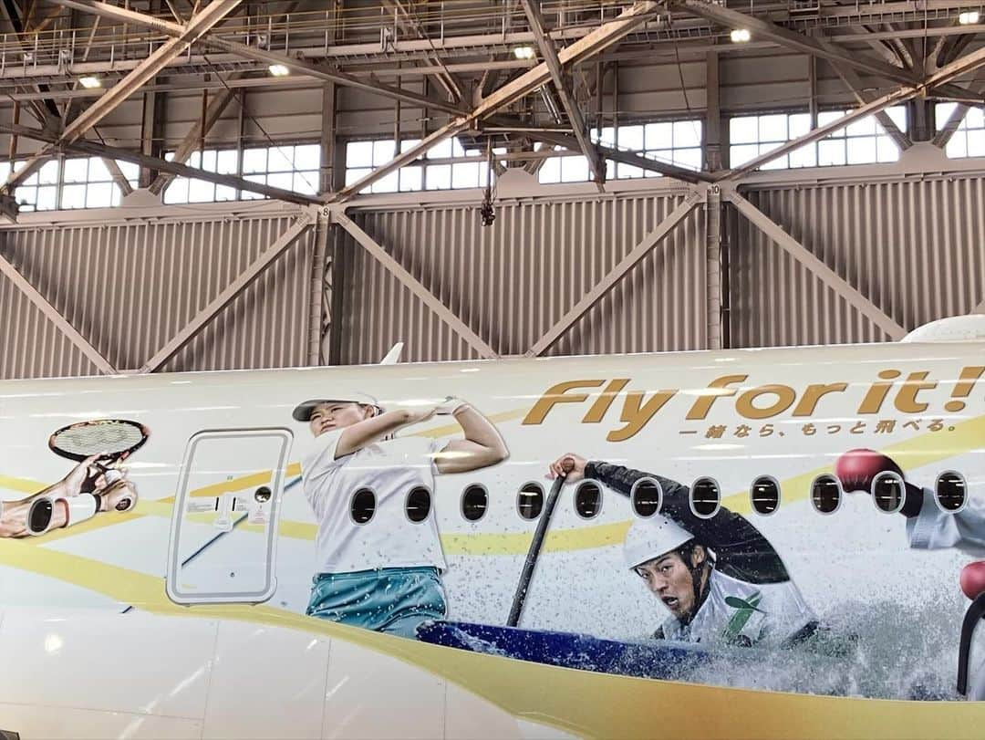 畑岡奈紗さんのインスタグラム写真 - (畑岡奈紗Instagram)「My sponsor @japanairlines_jal has a special edition jet plane and I am painted on it!  I feel very honored to be on the design with the other athletes.   Thank you so much for always providing safe and comfortable flights.   日頃よりサポートして頂いている　@japanairlines_jal の特別塗装機「みんなのJAL2020ジェット」に私のペイントもして頂いています。 数多くいらっしゃるスポーツ選手と一緒にペイントして頂けて光栄です！ いつも安全で快適なフライトありがとうございます！  オリンピックの時も皆さんからの横断幕も頂きとても力になりました💪」8月14日 15時02分 - nasahataoka