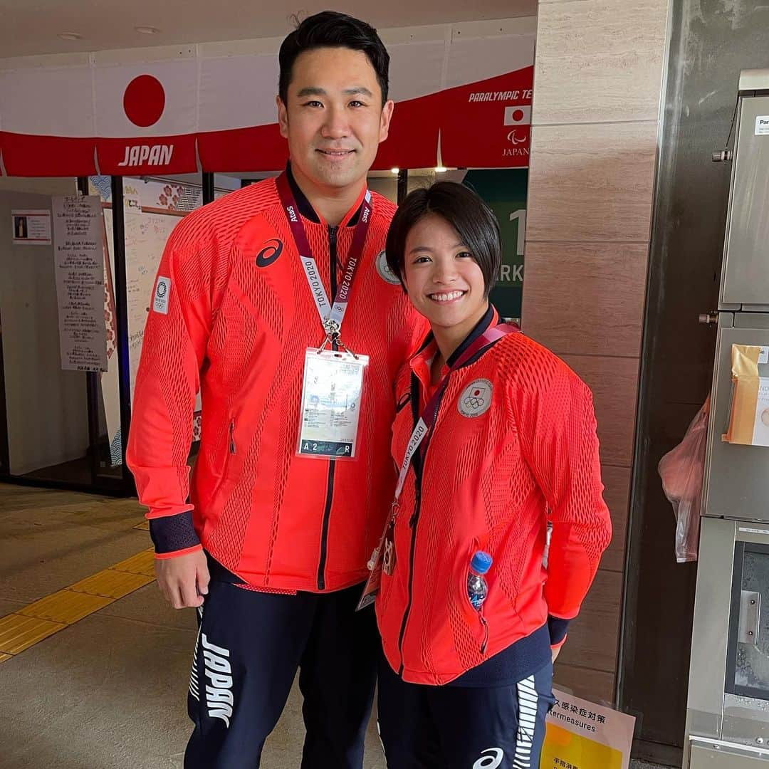 田中将大さんのインスタグラム写真 - (田中将大Instagram)「このシリーズのラストとなります。 女子52㎏級で金メダルを獲得された阿部詩選手と😊📷  #東京2020  #Tokyo2020  #閉会式 #オフショット📷 #このシリーズにお付き合いしていただきありがとうございました🙏」8月14日 13時04分 - masahiro_tanaka.official