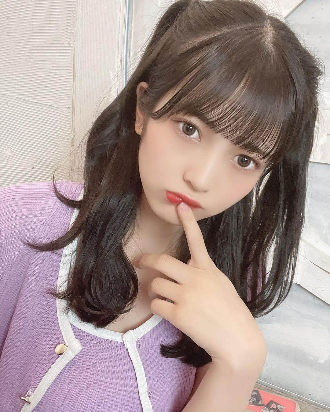 黒嵜菜々子さんのインスタグラム写真 - (黒嵜菜々子Instagram)「ハーフツイン！  #ハーフツイン  #purple 💜」8月14日 21時01分 - kurosaki0516