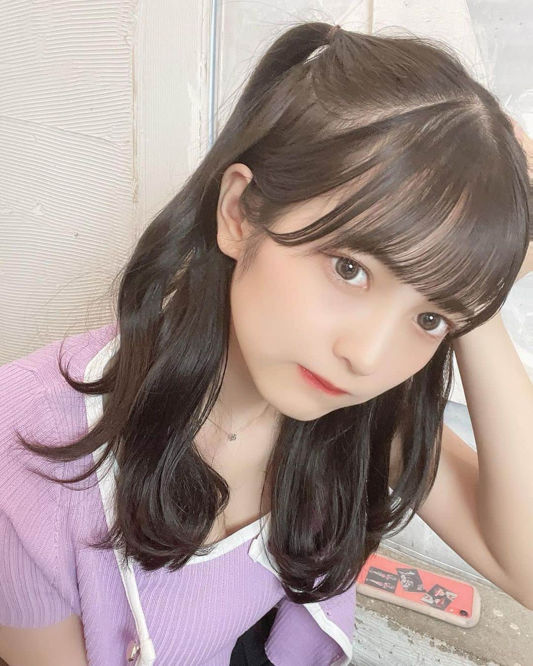 黒嵜菜々子さんのインスタグラム写真 - (黒嵜菜々子Instagram)「ハーフツイン！  #ハーフツイン  #purple 💜」8月14日 21時01分 - kurosaki0516