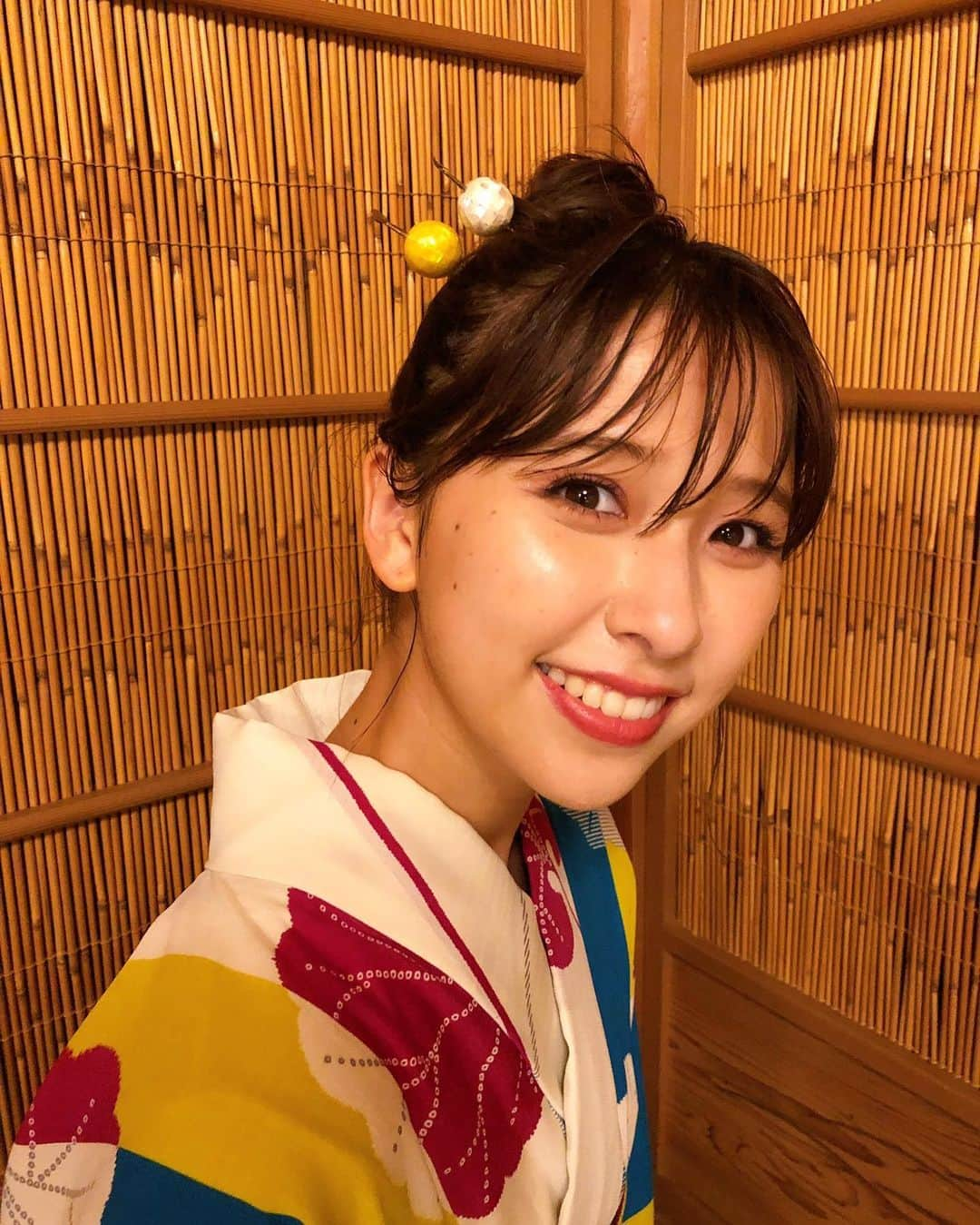 玉井詩織さんのインスタグラム写真 - (玉井詩織Instagram)「summer🌻 #夏#浴衣#summer#yukata」8月15日 23時14分 - shioritamai_official