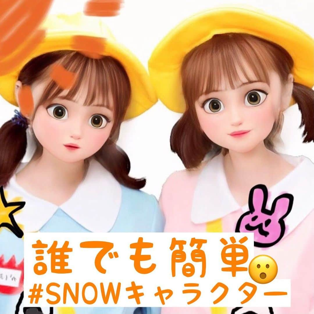 「SNOW」顔認識カメラアプリのインスタグラム