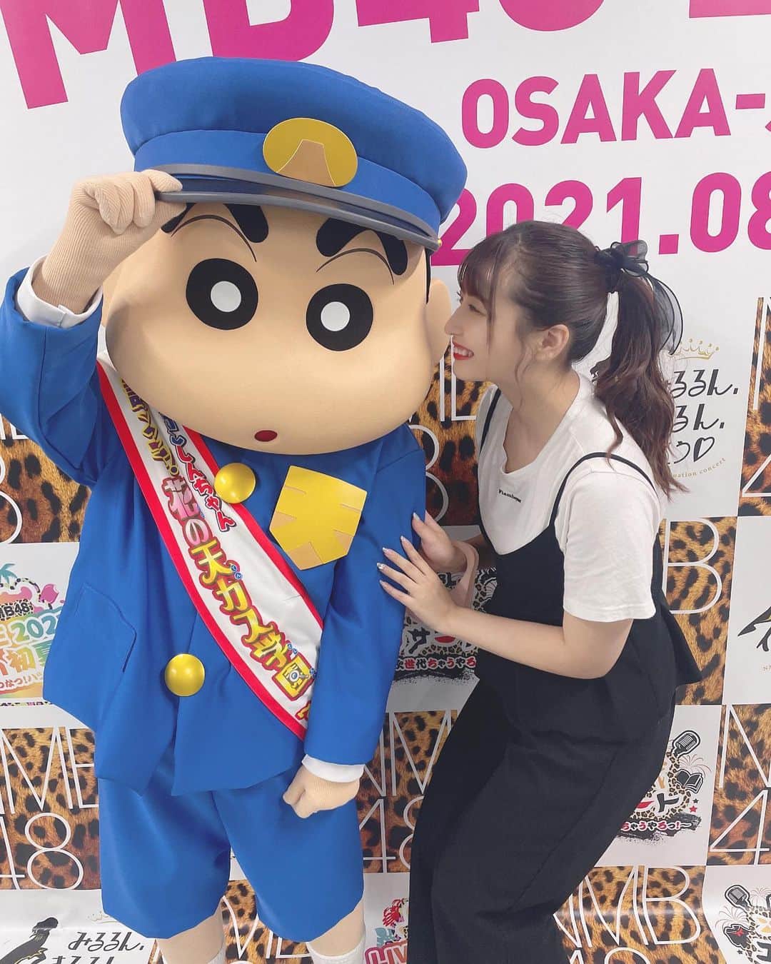 太田里織菜のインスタグラム：「. 大好きクレヨンしんちゃん♡ 毎週録画して、しっかり毎週観てます✩°｡⋆⸜(ू｡•ω•｡) . しんちゃん、ほんと可愛かった♡♡♡ . #らぶどる #映画クレヨンしんちゃん #映画クレヨンしんちゃん謎メキ花の天カス学園 #クレヨンしんちゃん #白間美瑠卒業コンサート」