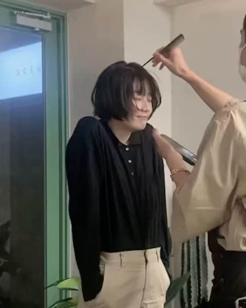 中島侑香のインスタグラム：「am6:00くらいからやってるアニメの顔しとる  💇🏻 @nku_ka」