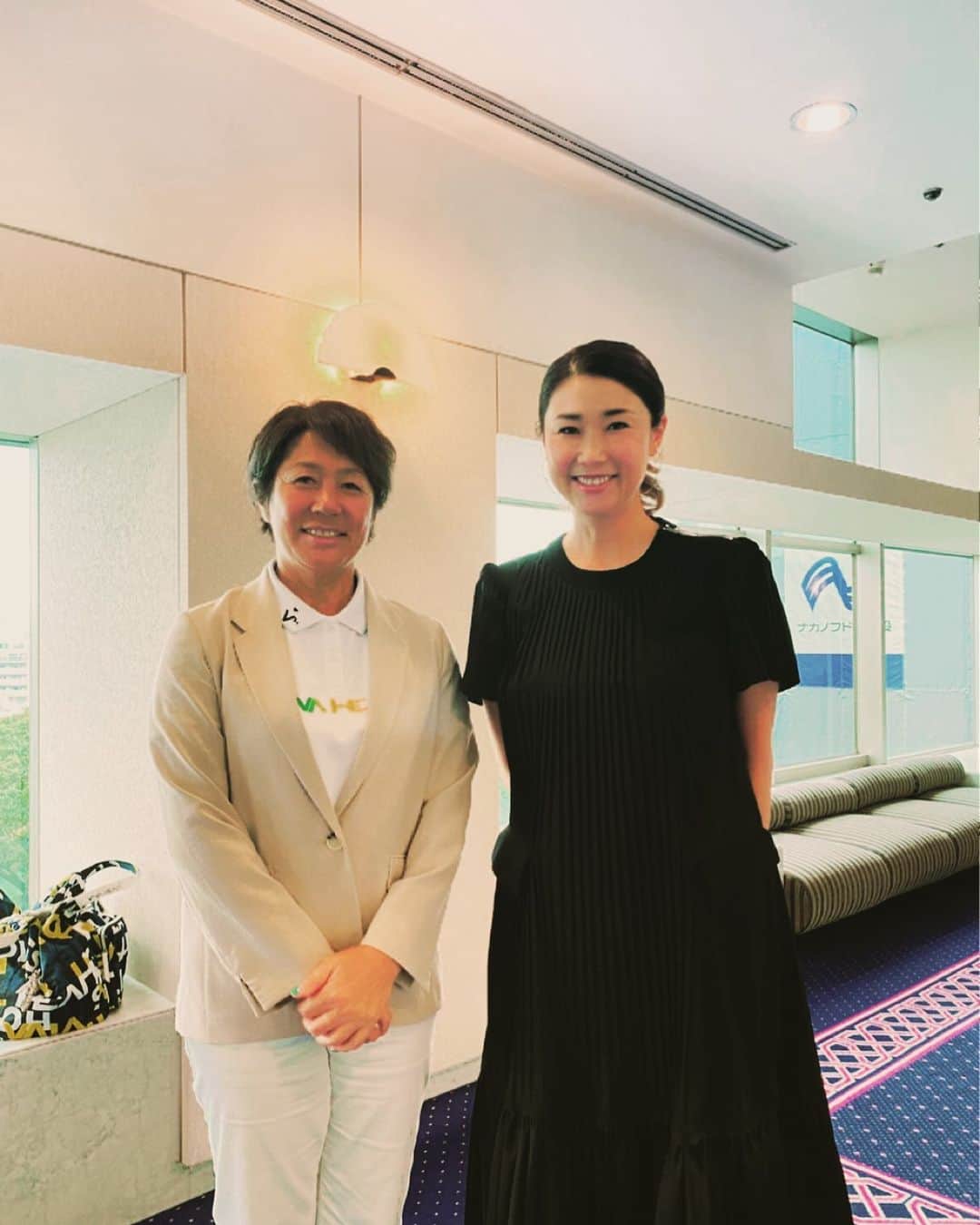古閑美保のインスタグラム：「藤井かすみプロと🥺 @kasumi__fujii」