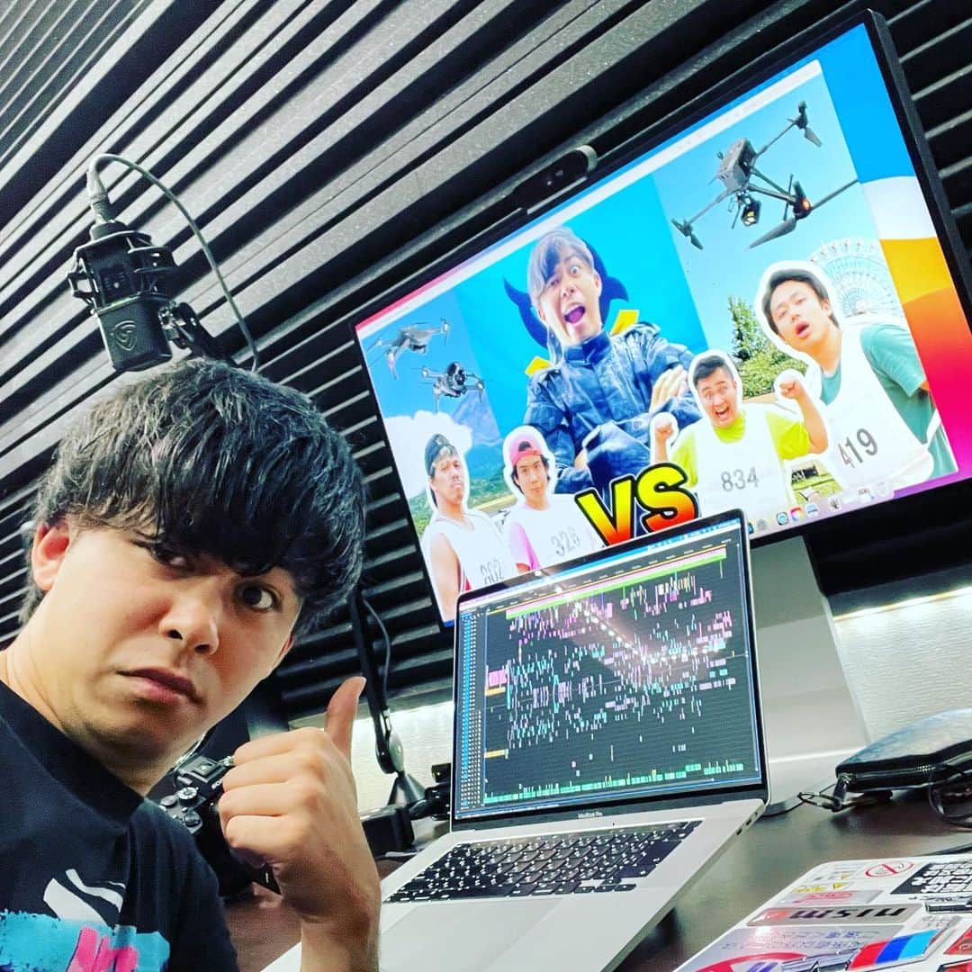 マサイのインスタグラム：「第2回ドローン鬼ごっこ完成記念撮影」