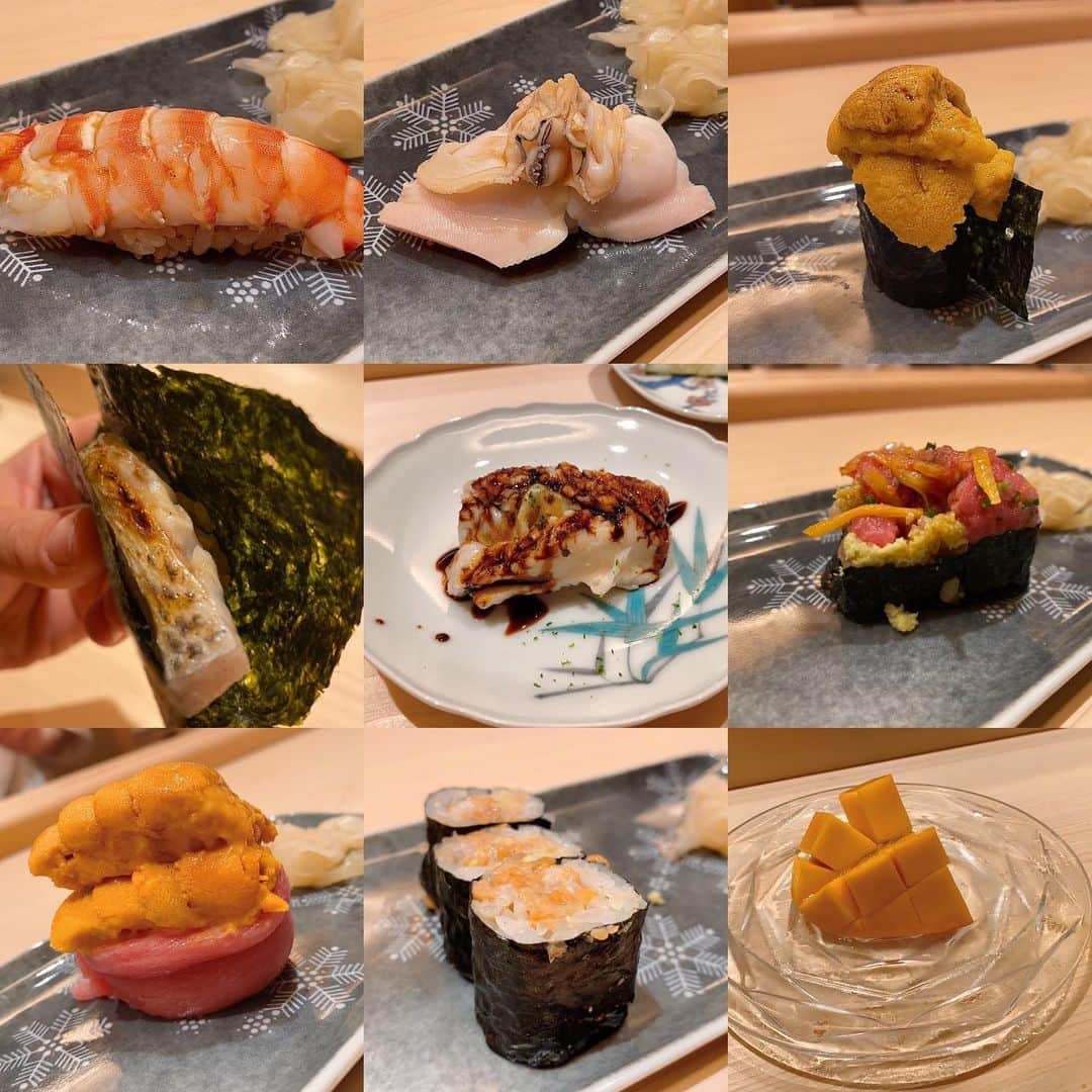 yurieさんのインスタグラム写真 - (yurieInstagram)「6/22日にオープンした 鮨　東京よし田🍣  雲丹のと軍艦、海苔の代わりにトロドーン❣️  全部美味しかった💜 鯨も絶品❣️  本当は明日行く予定でしたが、 行けなくなり、写真だけみて我慢☺️  早く美味しいご飯食べたいなー🥲  #鮨ログ　#鮨ラバー　#お鮨好きな人と繋がりたい #新オープンのお店  #東京グルメ　#映え　#雲丹　#トロ　#」8月18日 23時06分 - yurie808golf