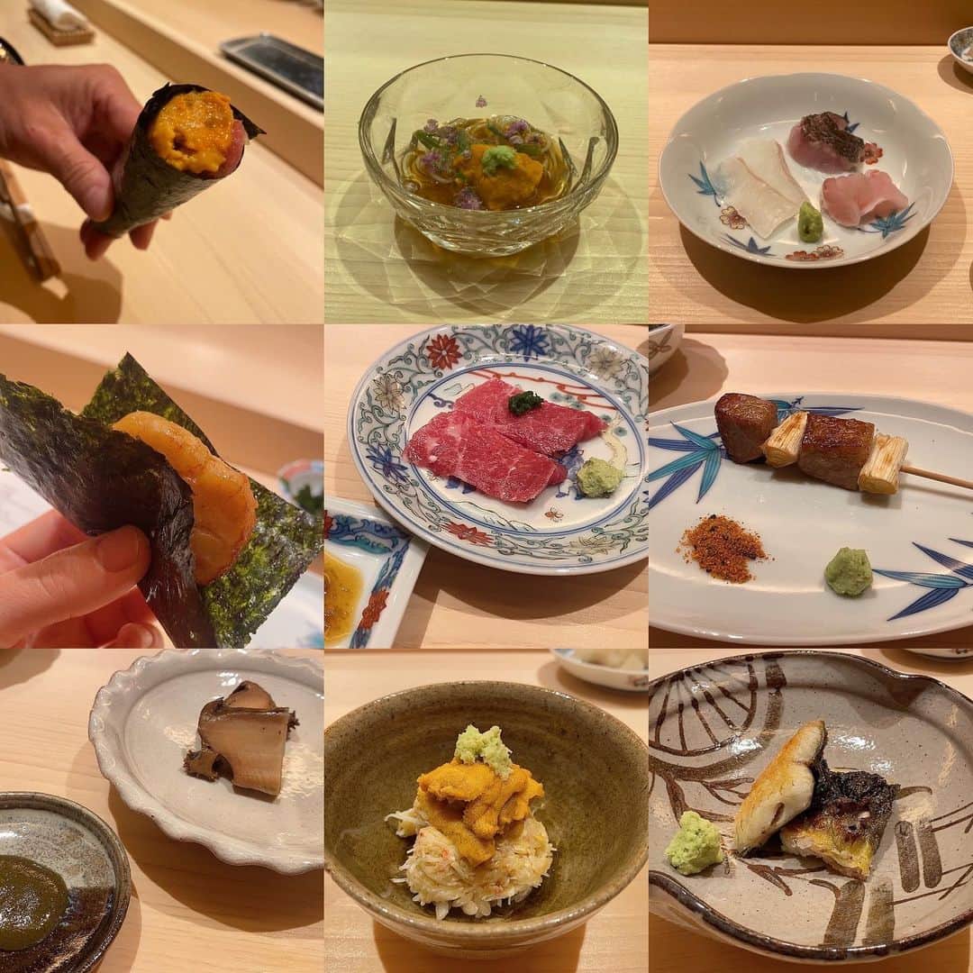 yurieさんのインスタグラム写真 - (yurieInstagram)「6/22日にオープンした 鮨　東京よし田🍣  雲丹のと軍艦、海苔の代わりにトロドーン❣️  全部美味しかった💜 鯨も絶品❣️  本当は明日行く予定でしたが、 行けなくなり、写真だけみて我慢☺️  早く美味しいご飯食べたいなー🥲  #鮨ログ　#鮨ラバー　#お鮨好きな人と繋がりたい #新オープンのお店  #東京グルメ　#映え　#雲丹　#トロ　#」8月18日 23時06分 - yurie808golf