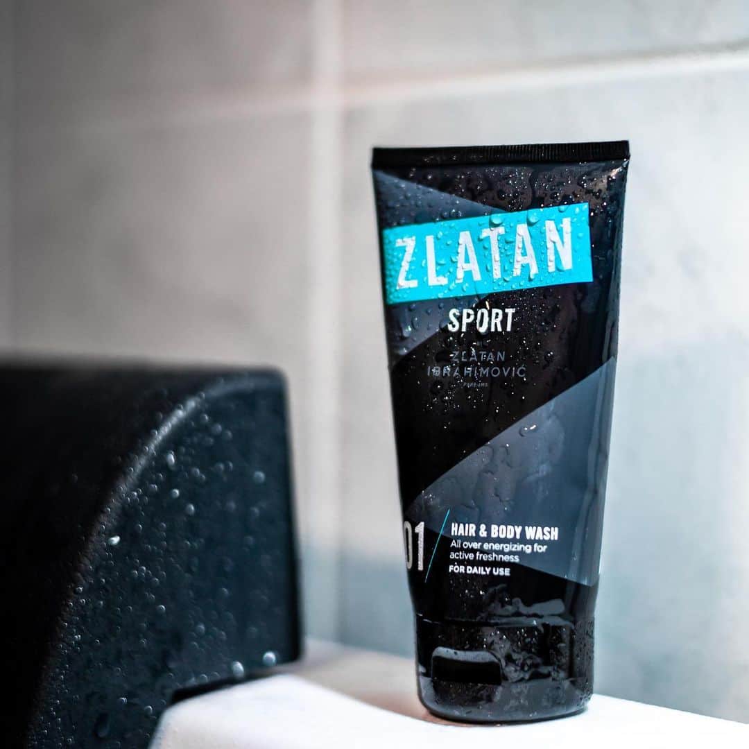 Zlatan Ibrahimović Parfumsのインスタグラム：「The 2-in-1 Hair & Body Wash from ZLATAN SPORT 🧼   Soft, foamy and leaves you feeling fresh and clean throughout the entire day. The perfect companion for your training bag.  #zlatansport」