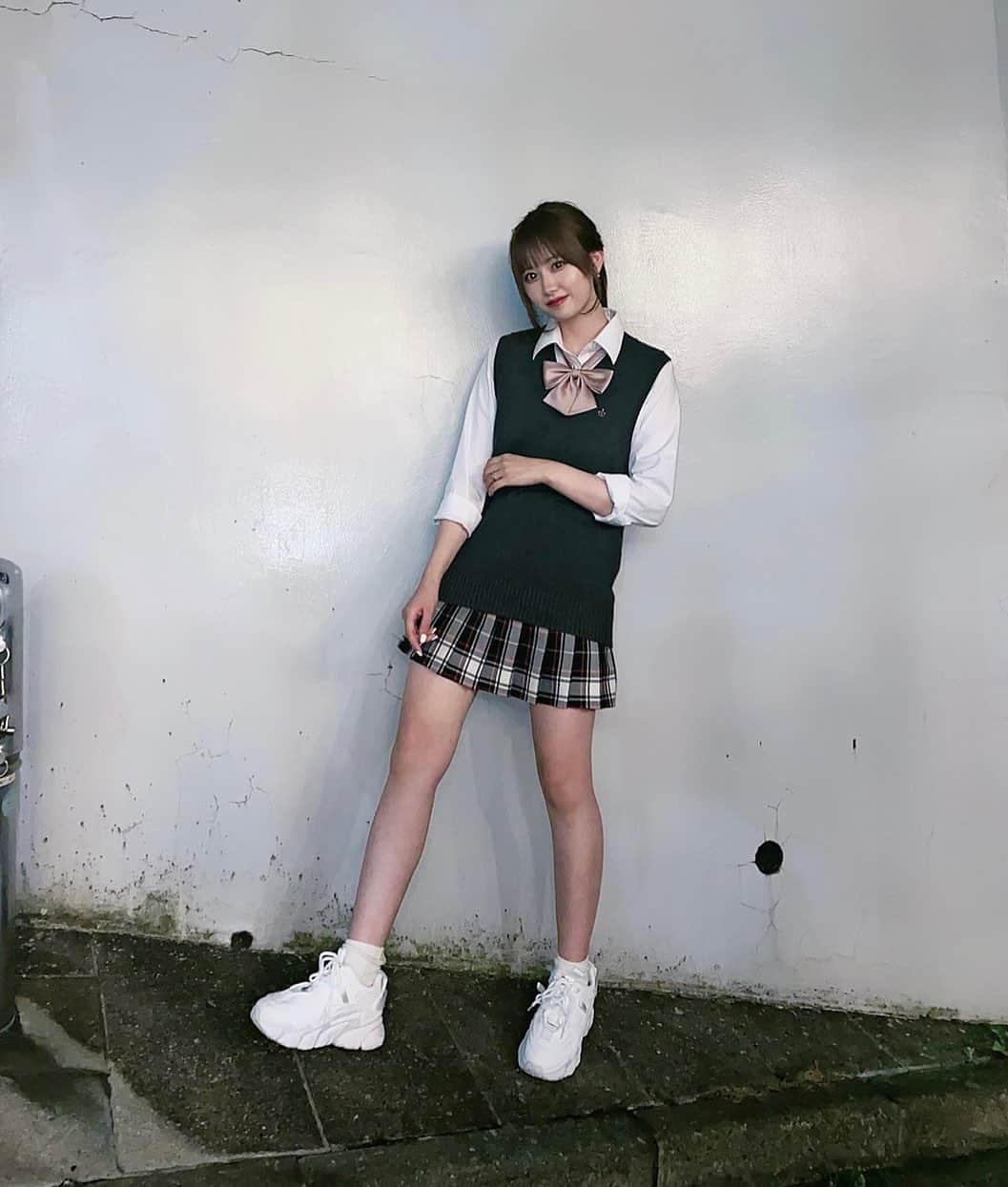 東原優希のインスタグラム：「︎︎︎︎︎☺︎ 少し前撮影でちょー久しぶりに制服きた！！ やっぱりカンコー(@kankoshopharajuku )の制服かわいい~💖 優希カンコー委員会2期生だったってしってる、？？🙋🏻‍♀️ もー制服がコスプレになっちゃうなんて ほんと時間ってあっとーゆーま！！ ⁡ ⁡ #カンコー制服 #カンコー #kanko #カンコー委員会2期生 #制服 #なんちゃって制服 #やじるーと #コスプレ #今日好き #fashion #Ranzuki #Ranzuki専属モデル #女子高生ミスコン2020 #女子高生ミスコン #model #smile #Instagram #Instalike #Instagood #followme #東原優希」