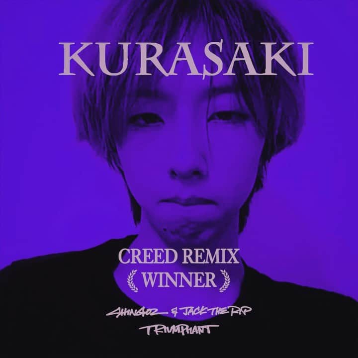 Shing02のインスタグラム：「Winner of the CREED Remix contest is KURASAKI, a 19-year old producer from Beijing 🇨🇳 now streaming on all platforms 🌊 @beats_by_jack_the_rip and I went through the submissions and all of them were quality, respect to all that entered! We listened strictly to audio and came to the conclusion that KURASAKI had the best arrangement, and mixed it for him with the rest of the elements. Check him out on Spotify and soundcloud 💯 #kurasaki #realkurasaki」