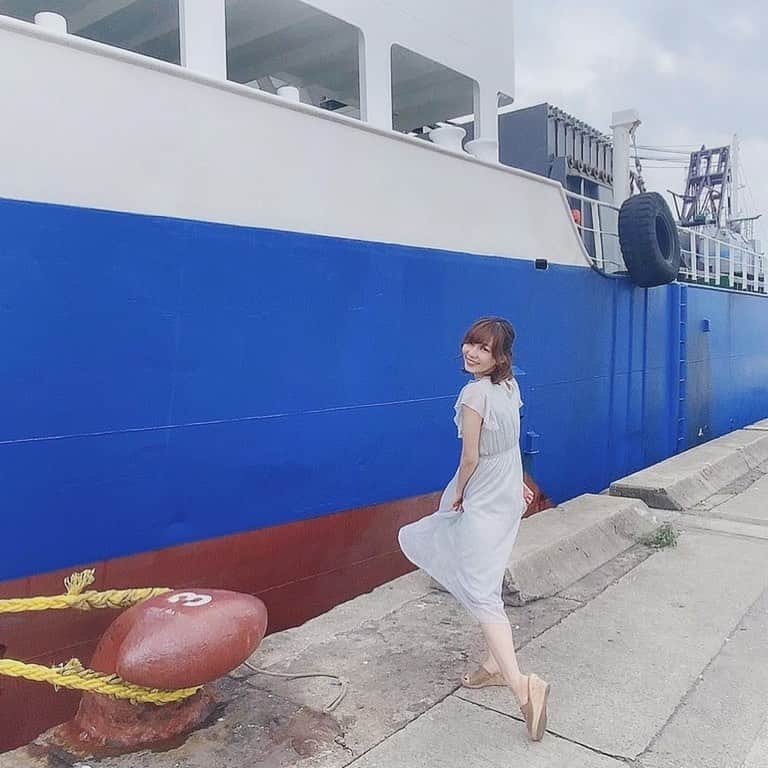 樋口みどりこさんのインスタグラム写真 - (樋口みどりこInstagram)「⛴⚓️☁️  潮風のメモリー🌊  .  .  .  .  .  .  . #summer #summervacation #sea #seaside #ship #oocd #onepiece #code #ariel #underthesea #disney #いつかのコーデ #海 #夏 #船 #インスタ女子 #いい天気 #ボブヘアー #つぼみ大革命 #アイドル #ワンピース #潮騒 #じぇじぇじぇ」8月20日 11時57分 - higuchimidoriko