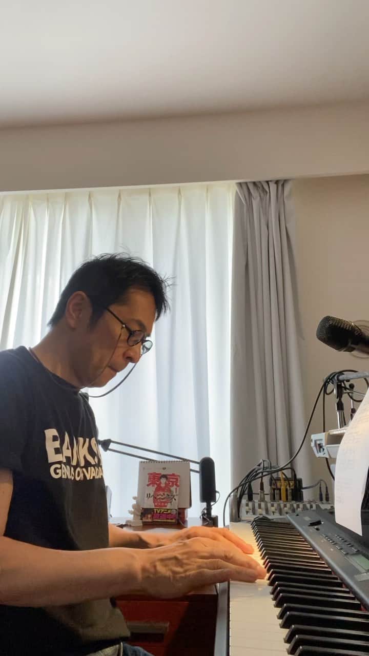 徳永英明のインスタグラム：「詩曲　徳永英明 編曲　瀬尾一三　 ピアノアレンジ　坂本昌之  次回は来週になると思います」