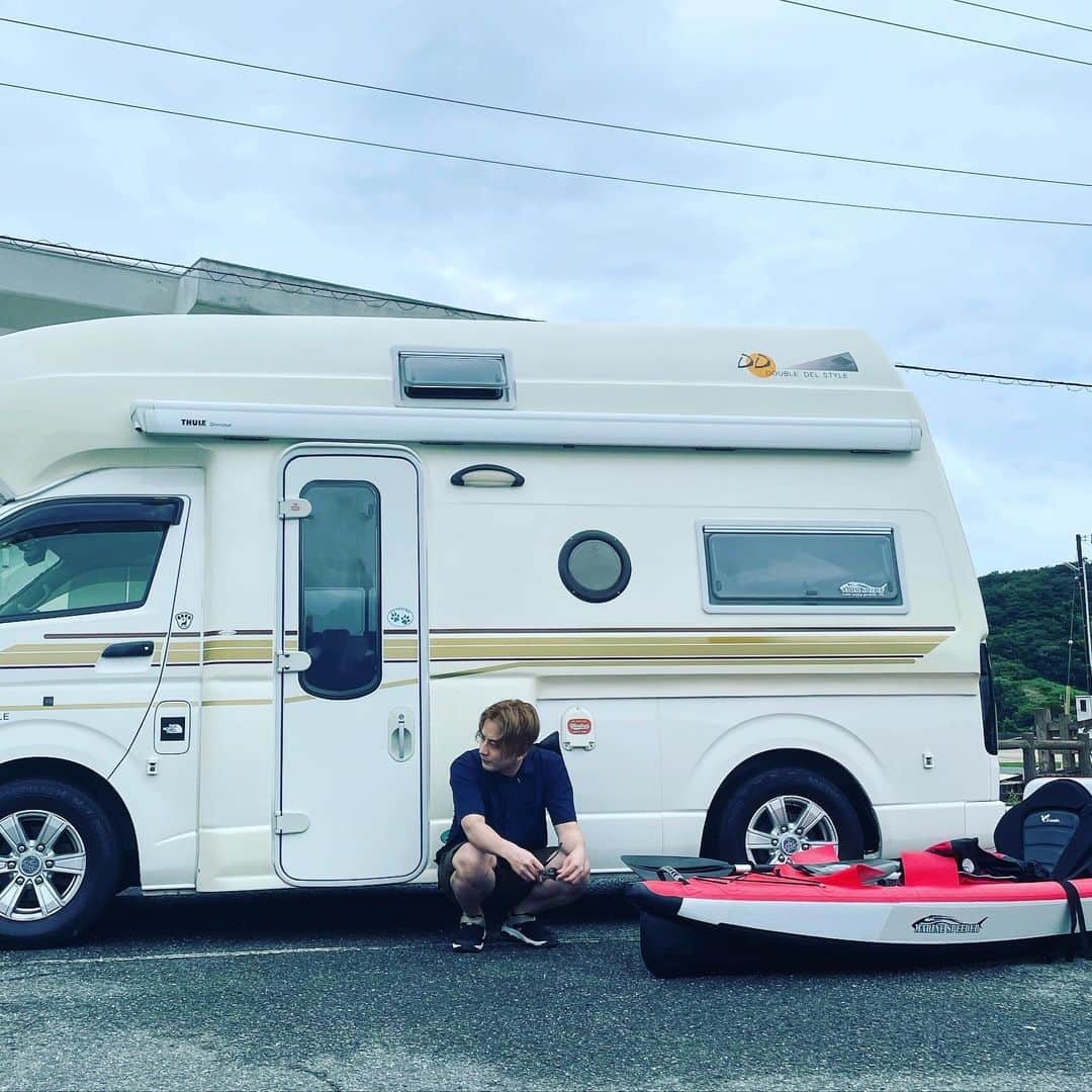 石黒英雄のインスタグラム：「🚐🚣‍♀️」
