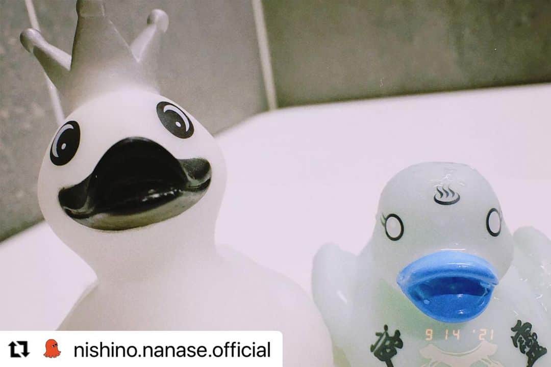 西野七瀬さんのインスタグラム写真 - (西野七瀬Instagram)「#西野七瀬インスタ投稿 2021/9/15 #Repost @nishino.nanase.official ・・・ アヒルちゃん♨️」9月15日 21時35分 - nishino.nanase.fan