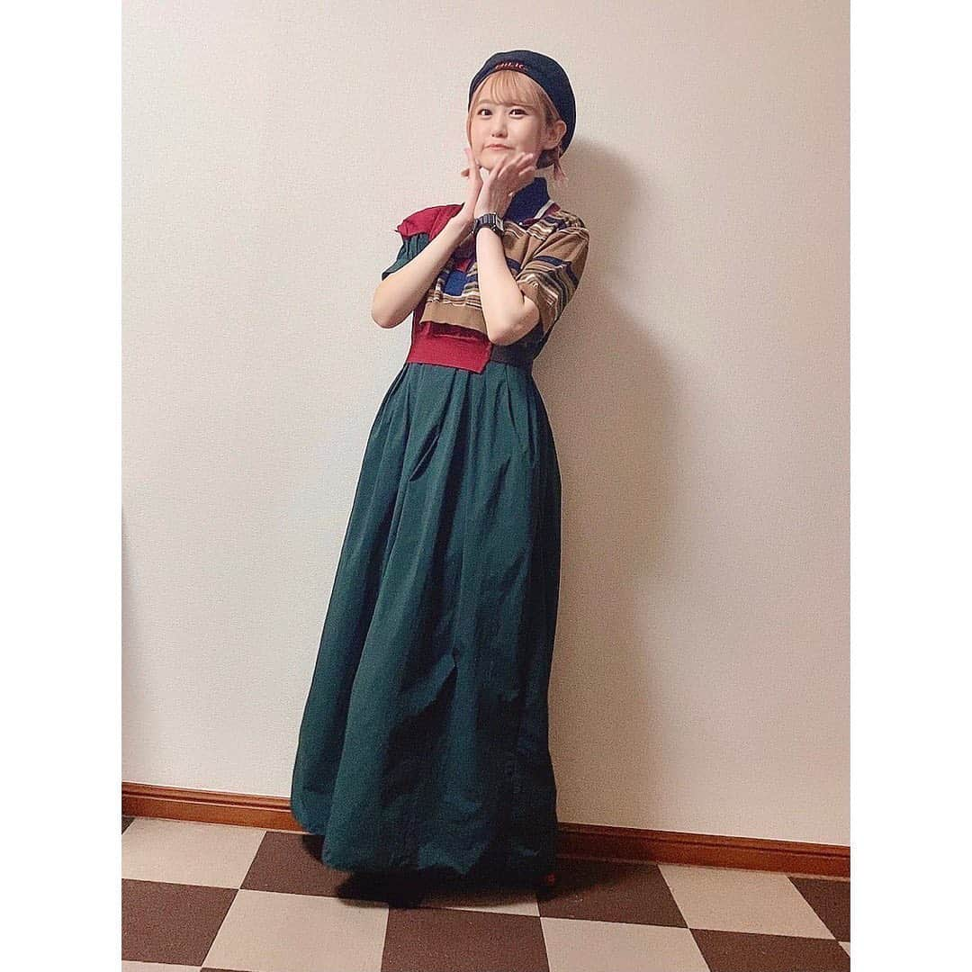 高木美佑さんのインスタグラム写真 - (高木美佑Instagram)「🌰 今日の私服☺️  SSのだけど秋色でお気に入りのワンピと めっちゃ前に青山吉能ちゃんがくれたベレー帽♡  Onepiece #kolor Beret #milkfed  おやすみなさい😌💤💤  #ootd」9月15日 23時42分 - miyu_takagi