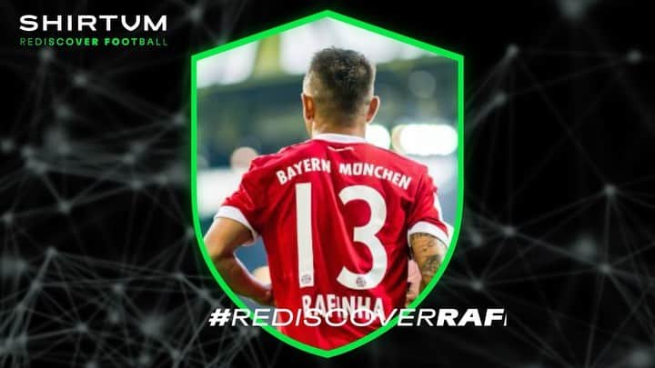 マルシオ・ラファエウ・フェレイラ・デ・ソウザのインスタグラム：「I joined @ShirtumApp 🔥🚀  I am ready to #RediscoverFootball and tell my stories.  Are you ready to collect them? Join us today and help us capture football’s iconic moments.  #RediscoverRafinha ⚽ shirtum.com」