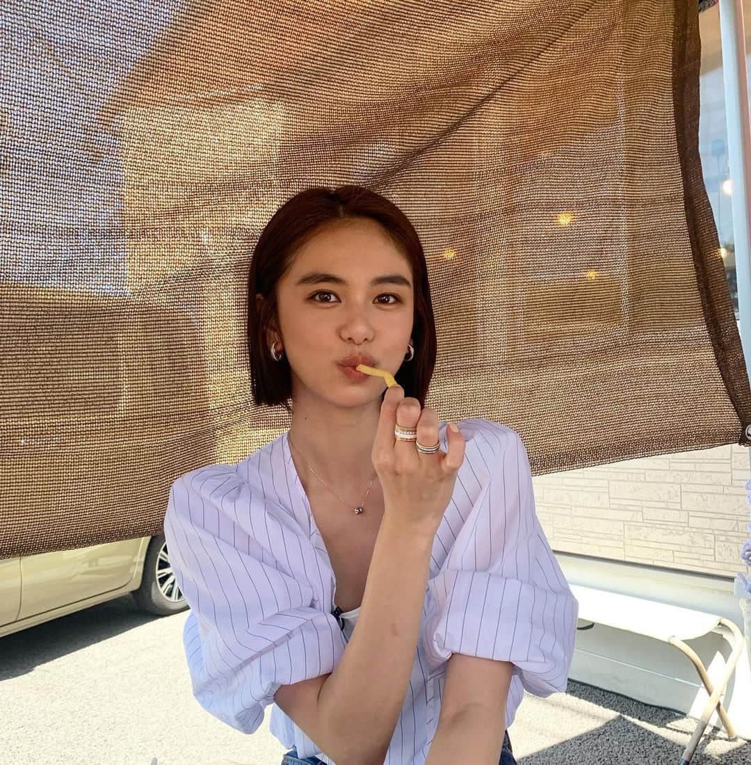 佐藤晴美さんのインスタグラム写真 - (佐藤晴美Instagram)「ロケなうです。  今日は ポテトいっちゃうよ」8月29日 12時10分 - sato_harumi__official