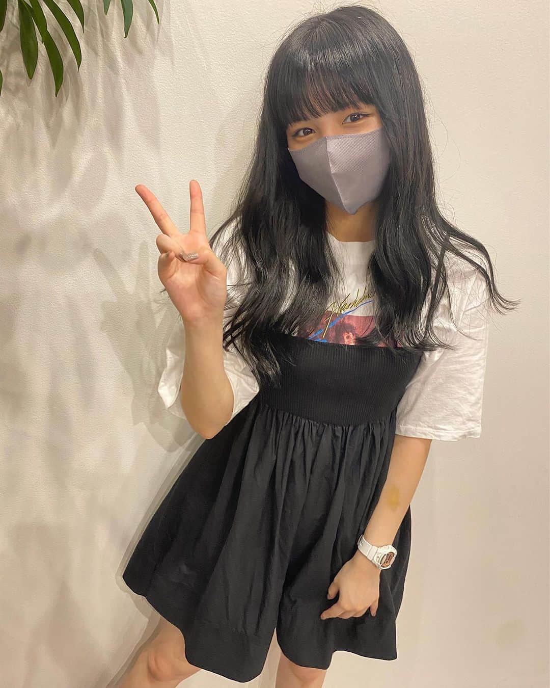 愛来さんのインスタグラム写真 - (愛来Instagram)「︎︎☁︎︎  スカートお久しぶりです。 ソワソワしちゃいます。」8月30日 21時12分 - amefurasshi_aira_official_