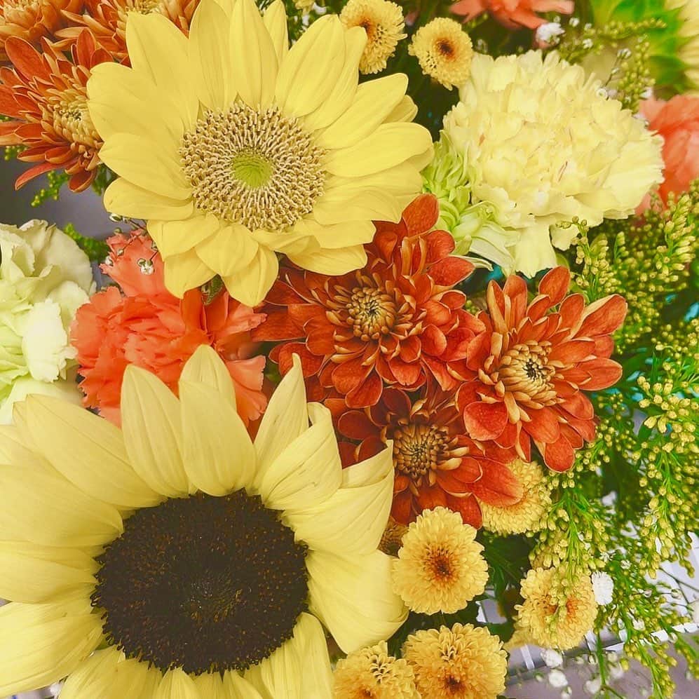 のインスタグラム：「夏が終わる🥲 #sunflower」