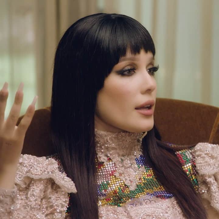 Halseyのインスタグラム：「one of my favorite moments from my conversation with @zanelowe. the full video is up on my youtube <3」