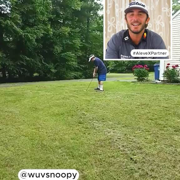 マックス・ホーマのインスタグラム：「#AleveXPartner I didn’t think it could get any worse than Charles’ swing, but I stand corrected 😬 #SwingIntoAleveX @aleve_us」