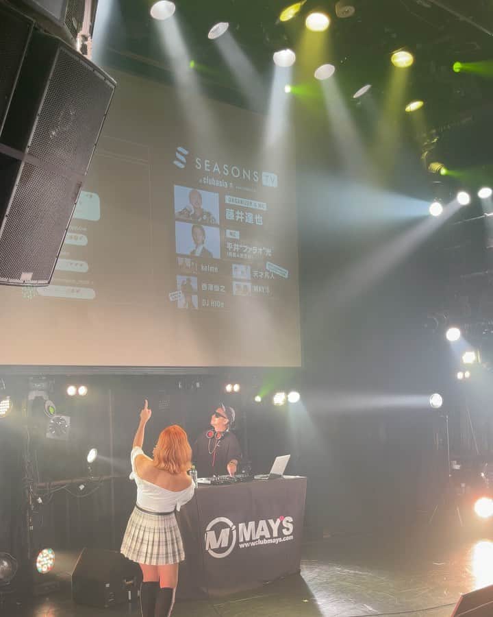 片桐舞子のインスタグラム：「ONE LOVE 👆🏼  #mays#コメント合唱#mayscrewは最高」