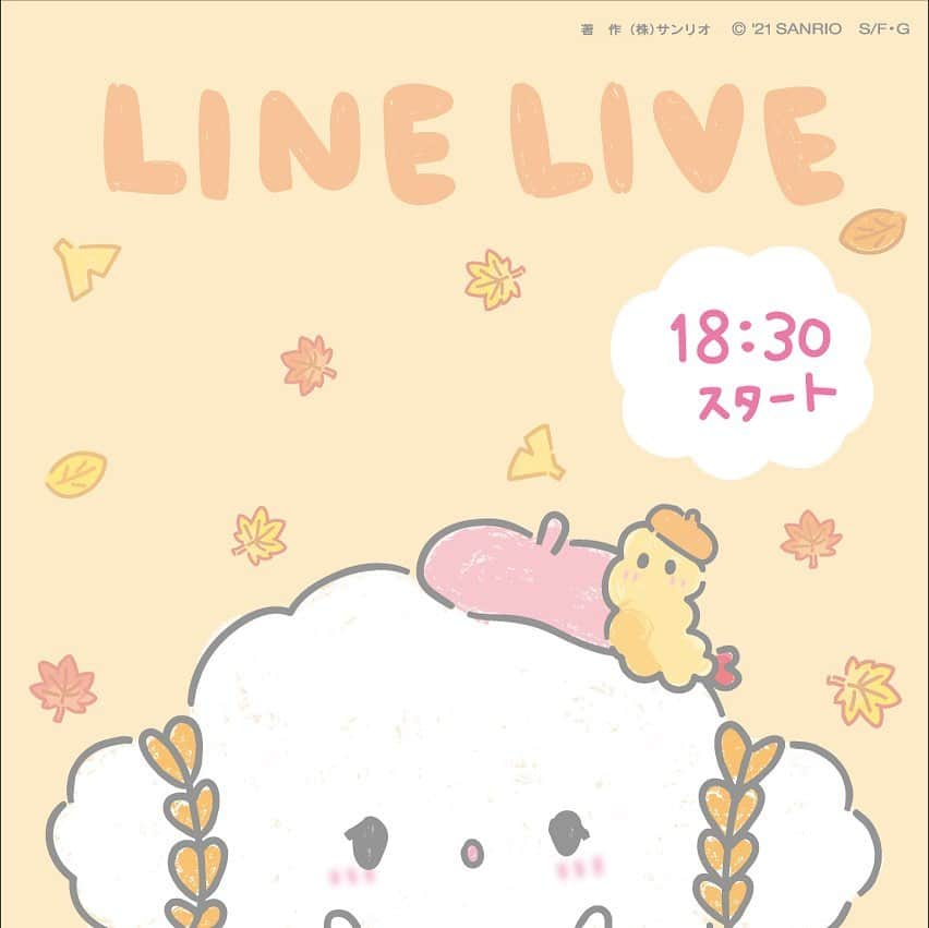 こぎみゅん（サンリオ）のインスタグラム：「みゅ〜ん･･ 今日から9月みゅん･･すずしいみゅん･･🍁   LINELIVEのおしらせだみゅん･･！ あした、9/2(木) 18:30〜 こぎみゅんのLINELIVE配信予定だみゅん･･♪   いま、会社の人とじゅんびしてるみゅん！ 予約してくれると、うれしいみゅん･･♡  https://live.line.me/channels/3744841/upcoming/17640939  #サンリオ #キャラクター #小麦粉の妖精 #こぎみゅん #sanrio #character #cogimyun #linelive #生配信 #ライブ配信」