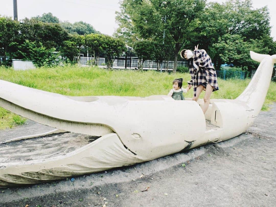 橋野彩葉さんのインスタグラム写真 - (橋野彩葉Instagram)「おっきなクジラ居た！！ うん多分クジラ…。」9月1日 22時39分 - iroha_0521_