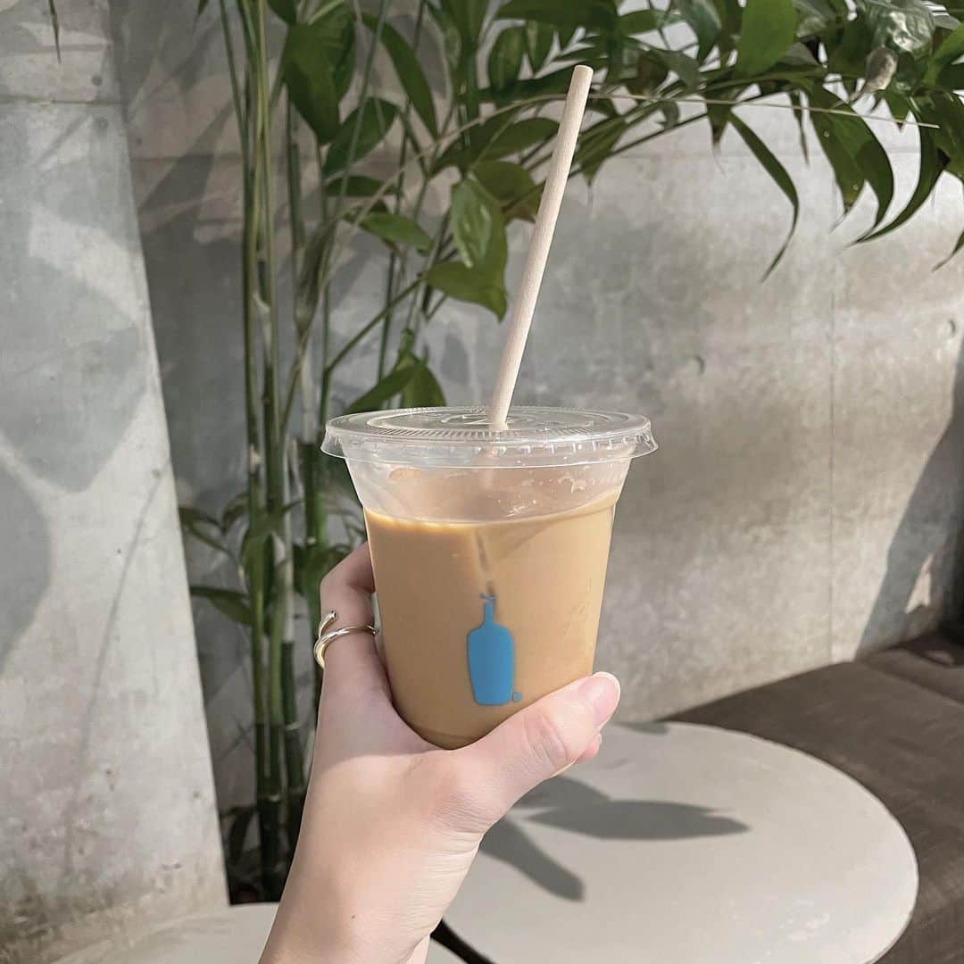 杉浦みずきのインスタグラム：「. オーツミルクラテ初挑戦🤍」