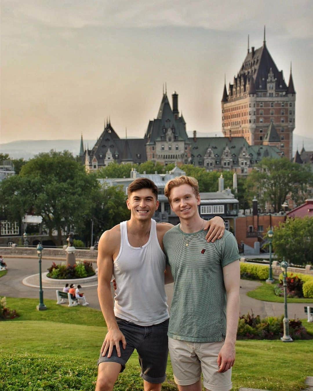 大島アンディのインスタグラム：「un p’tit tour au Québec 💙」