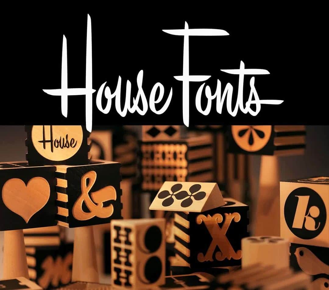 myfontsのインスタグラム：「Enormous news this morning for us and our new friends in Delaware: the @houseindustries library is now available at MyFonts! We’ve been keeping this one a big secret for awhile, but we can finally spread the good news & do our happy dance in public: https://bit.ly/3BvIauM」