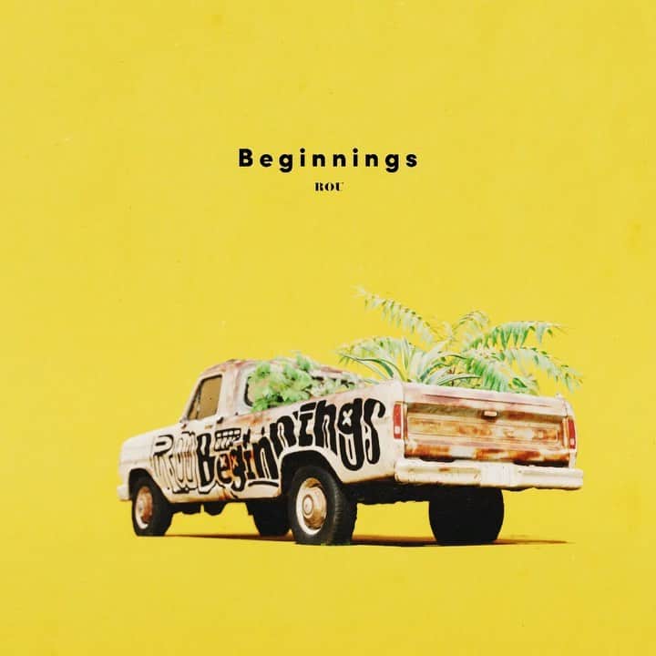 ROUのインスタグラム：「新曲「Beginnings」配信スタート‼︎ https://nex-tone.link/92728  Sound Produced by Sho Asano(@shoAsano)  Music / Lyrics by ROU  Mixed by Daisuke "GURI" Kashimoto  Mastered by Wax Alchemy(@waxalchemy )  New digital single “Beginnings"now out!!」