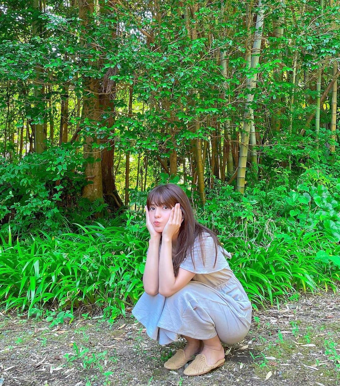南里美希さんのインスタグラム写真 - (南里美希Instagram)「草むらの中からこんばんは🌱🌿 ちょいとお知らせを。  明日9/3発売の週間プレイボーイに初参戦🐰しますっ  グラビアシリーズ第二弾、ぜひぜひまたチェックしてみてくださいね🐇  撮影現場はこーーんな雑木林の中の日本家屋にて🏠 ﾑｼﾀｸｻﾝｲﾀ。。🐸🐜🕷  #プレイボーイ #🐰 #グラビア #🌿🏠」9月2日 19時25分 - mikinanri_official