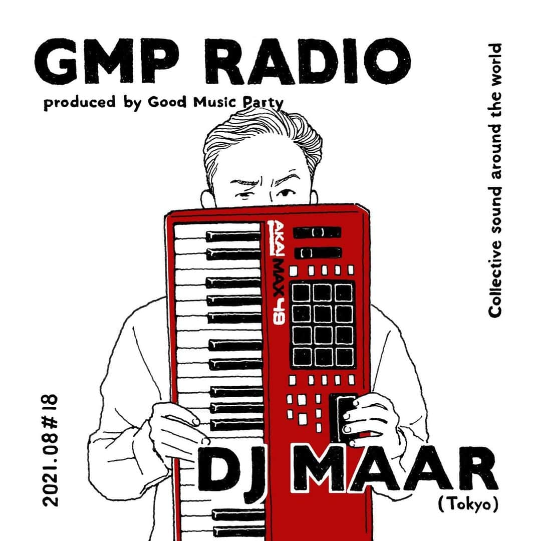 Tropical Discoさんのインスタグラム写真 - (Tropical DiscoInstagram)「『GMP Radio Tokyo #18 Mix- by DJ MAAR (Tokyo) /2021.08』 .  Enjoy the set from the link in bio .  Art Work by Ayumi Yamamoto  .  #goodmusicparty #gmpradio #gmp」9月2日 22時25分 - goodmusicparty